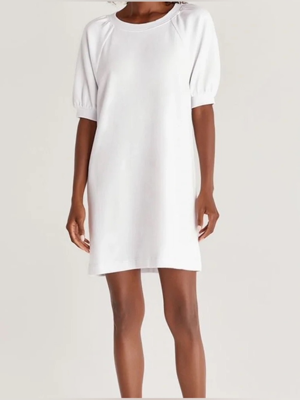 Z Supply White Short Sleeve T-Shirt Dress, Size XS
